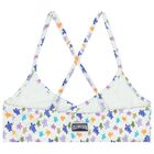 Girls White Turtle Logo Bikini, 1, hi-res