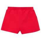 Girls Red Shorts, 5, hi-res