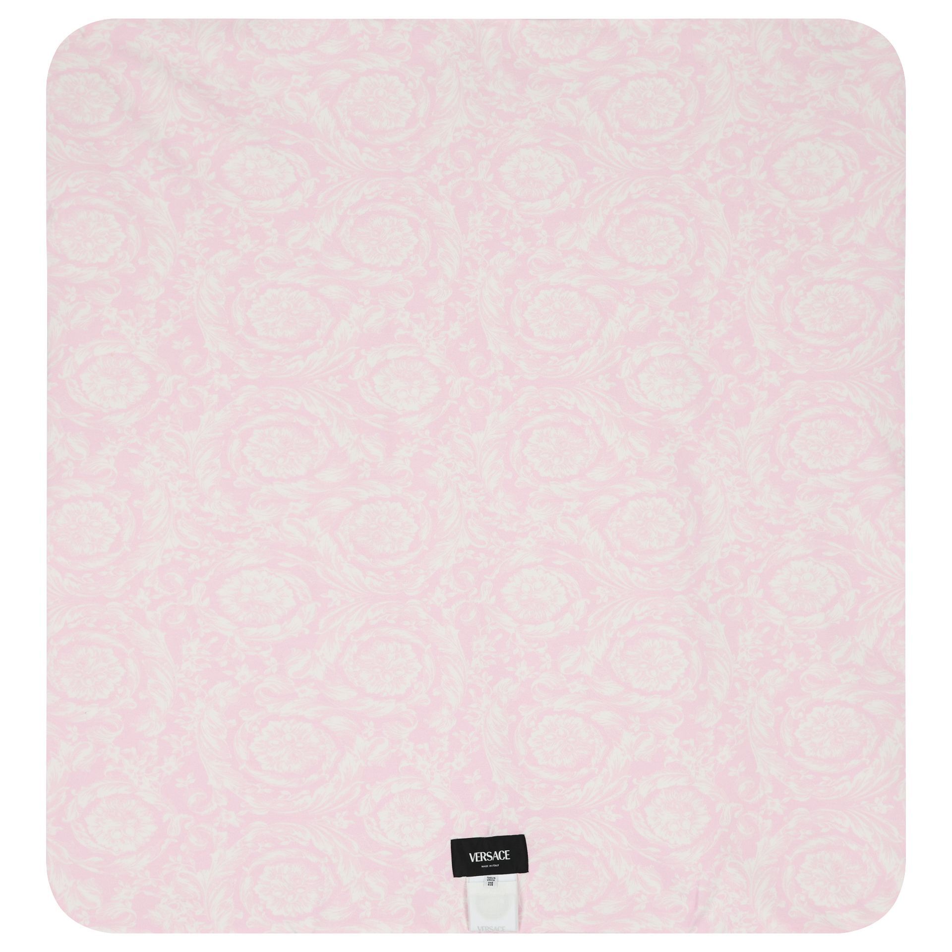 Versace Baby Girls Pink White Medussa Logo Blanket Junior Couture QA