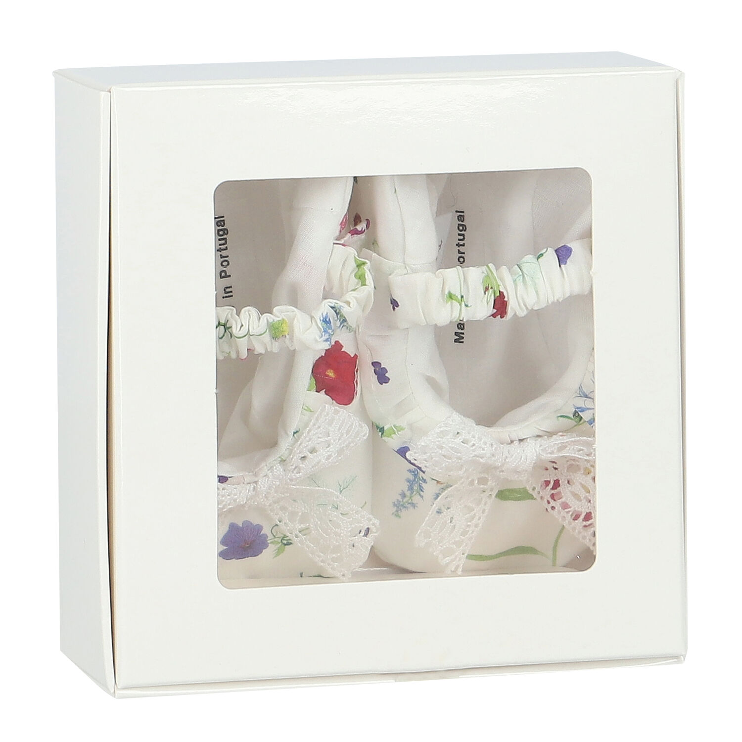 حذاء بطبعة الزهور باللون العاجي للبنات, 1, hi-res