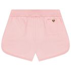 Girls Pink Butterfly Shorts, 1, hi-res