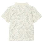 قميص بولو للأولاد باللونين العاجي والأخضر, 1, hi-res