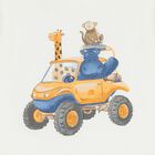 تي شيرت للأولاد بطبعة حيوانات باللون الأبيض, 1, hi-res