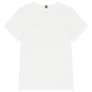 Girls White Logo T-Shirt