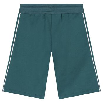 Boys Green Logo Shorts