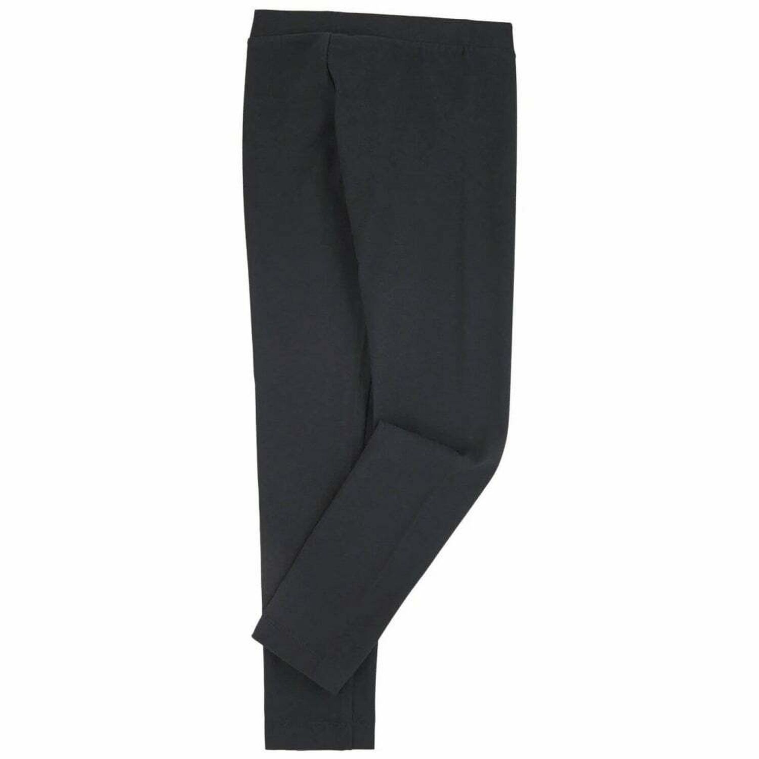 Girls Black & Gold Logo Leggings, 1, hi-res