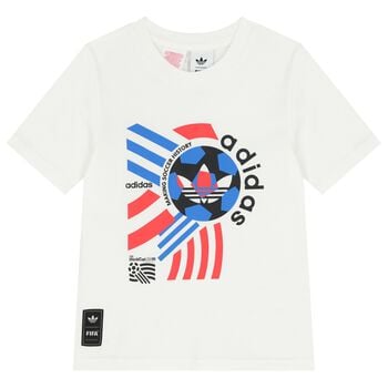 Boys White Logo T-Shirt