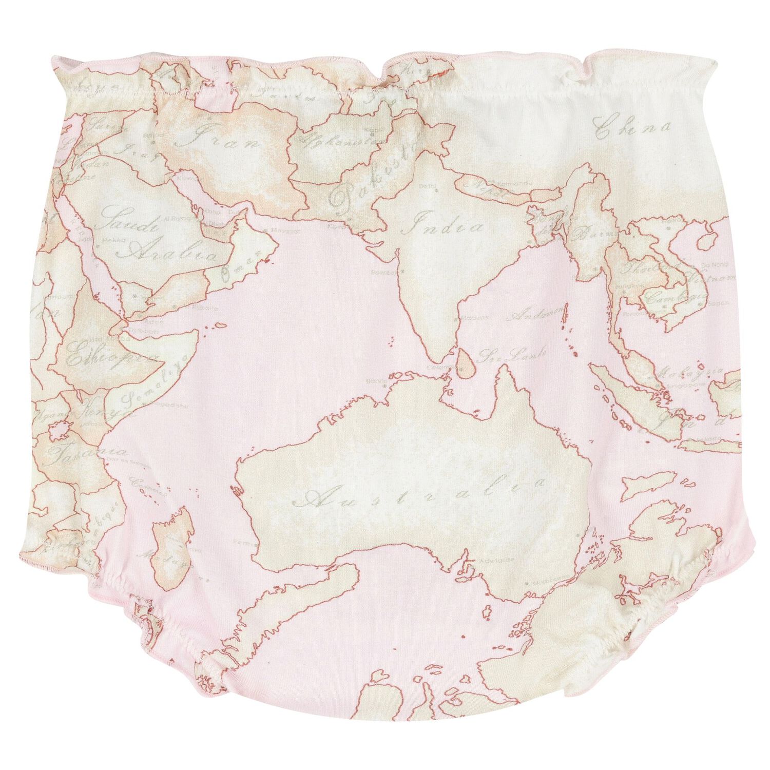Baby Girls Pink & Ivory Geo Map Babygrow Gift Set, 1, hi-res