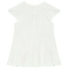 Baby Girls White Floral Dress, 1, hi-res