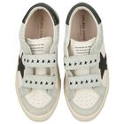 Ivory & Grey Logo Trainers, 1, hi-res