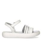 Girls White Logo Sandals, 1, hi-res