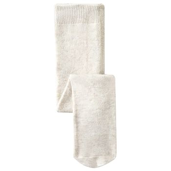 Baby Girls Ivory Logo Tights