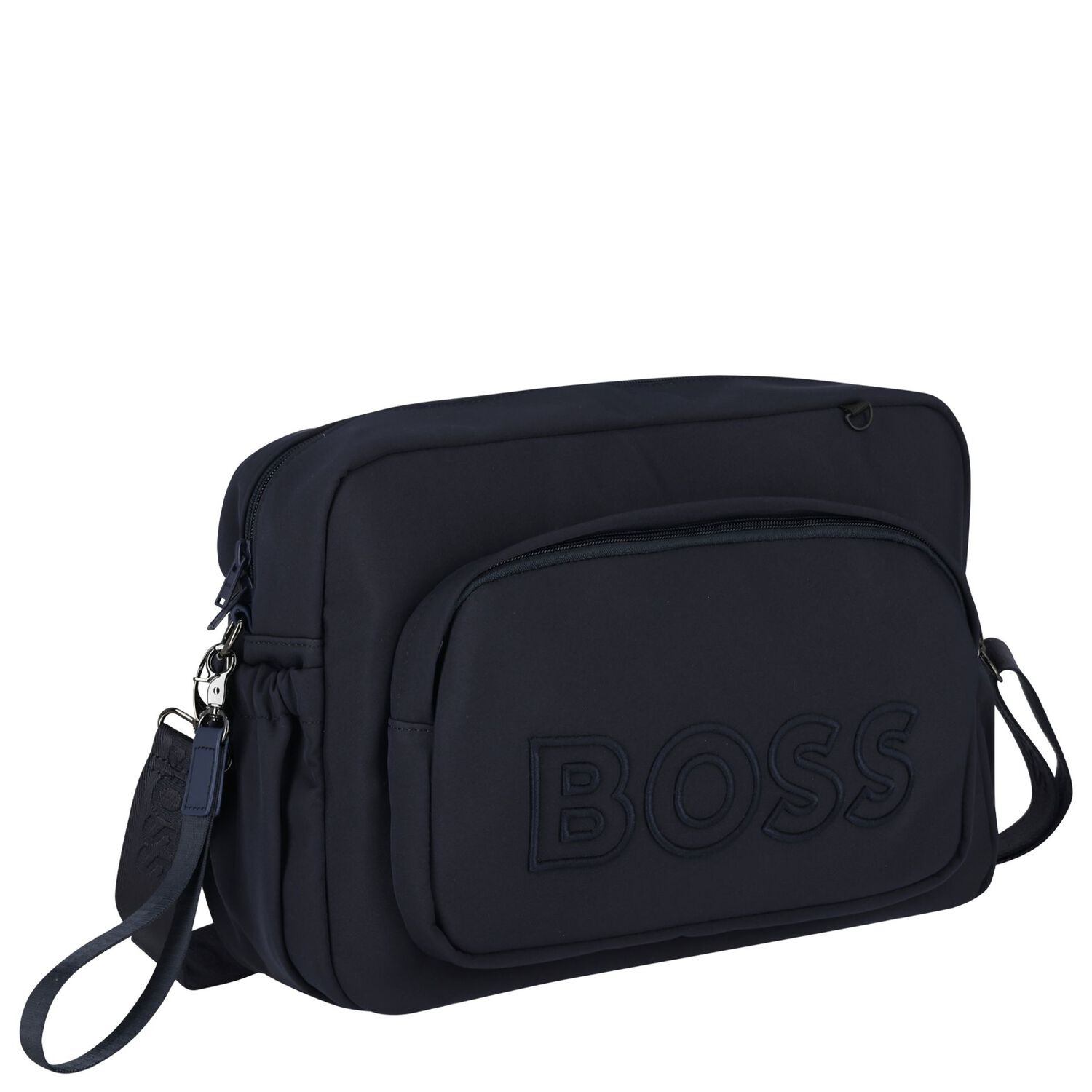 Navy Blue Logo Red Panda  Baby Changing Bag, 2, hi-res