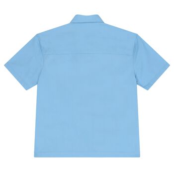 قميص أولاد بالشعار باللون الأزرق