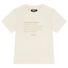 Mini Me Ivory Logo T-Shirt, 1, hi-res