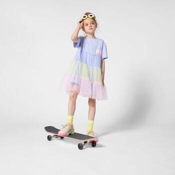 Girls Purple Tulle Dress