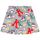 Girls Grey Varsity Tiger Logo Skirt, 1, hi-res
