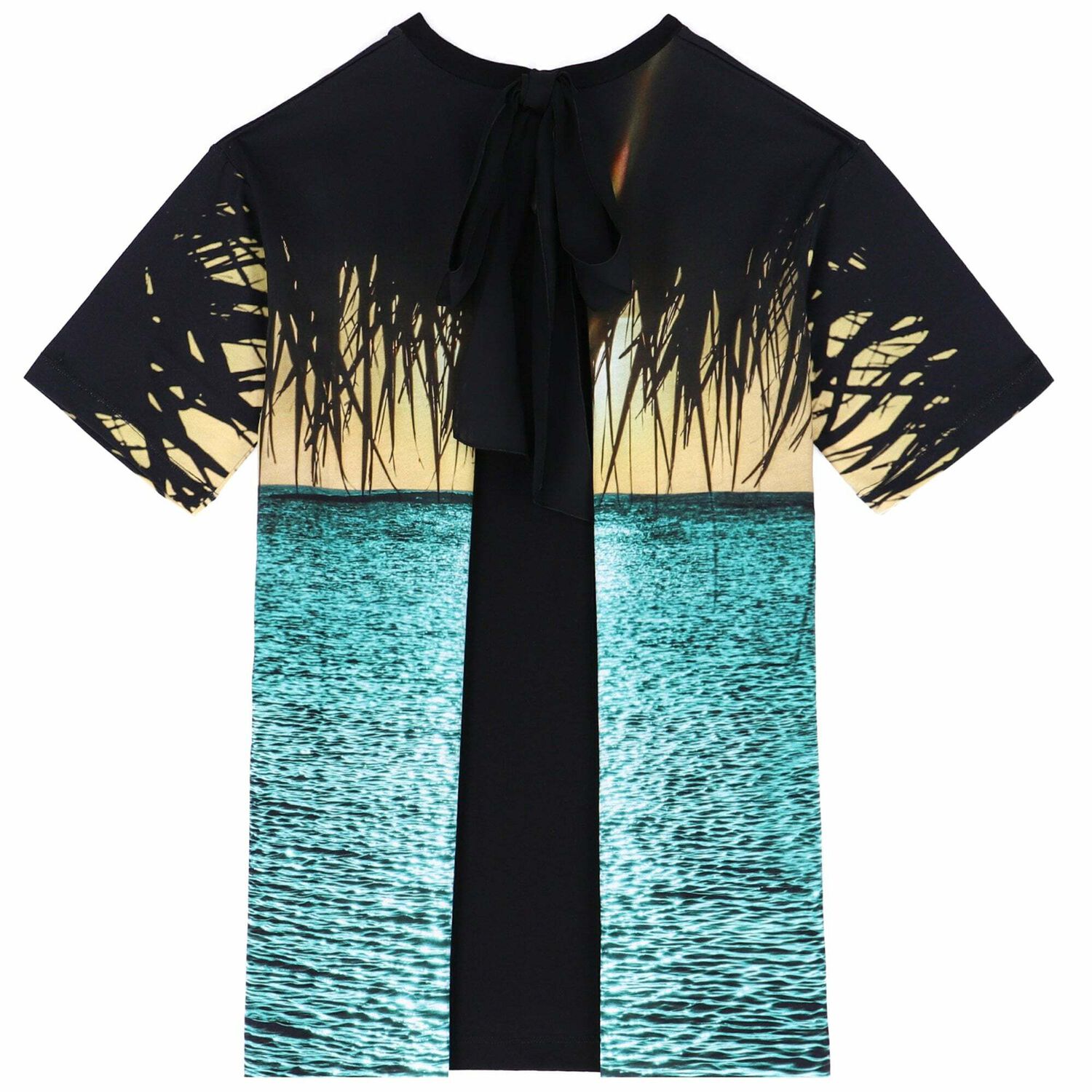Girls Beach Print T-Shirt Dress, 1, hi-res image number null