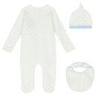 Baby Boys Ivory Babygrow Gift Set, 3, hi-res