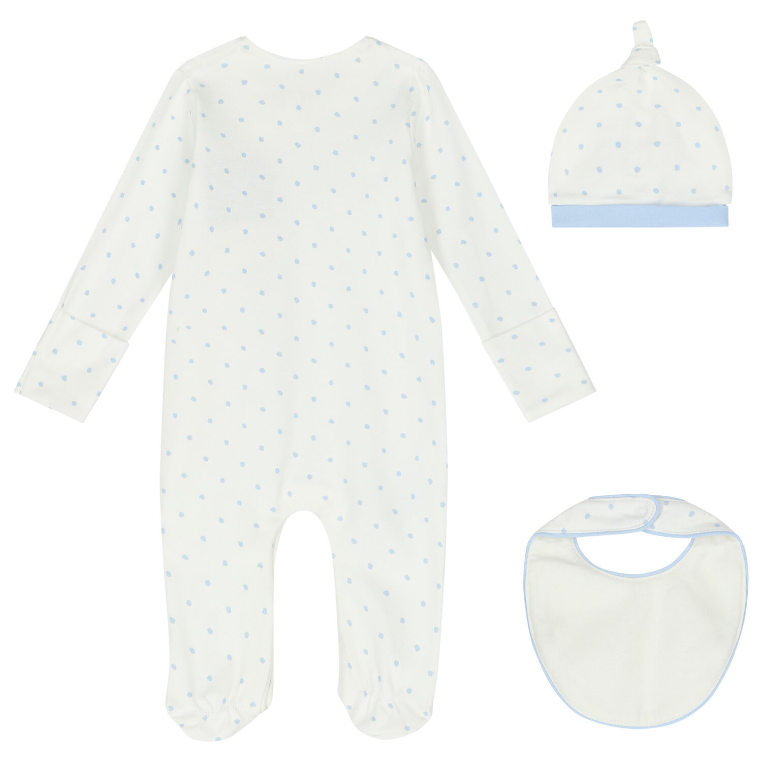Baby Boys Ivory Babygrow Gift Set, 3, hi-res