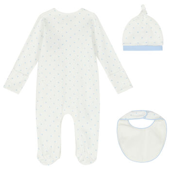 Baby Boys Ivory Babygrow Gift Set