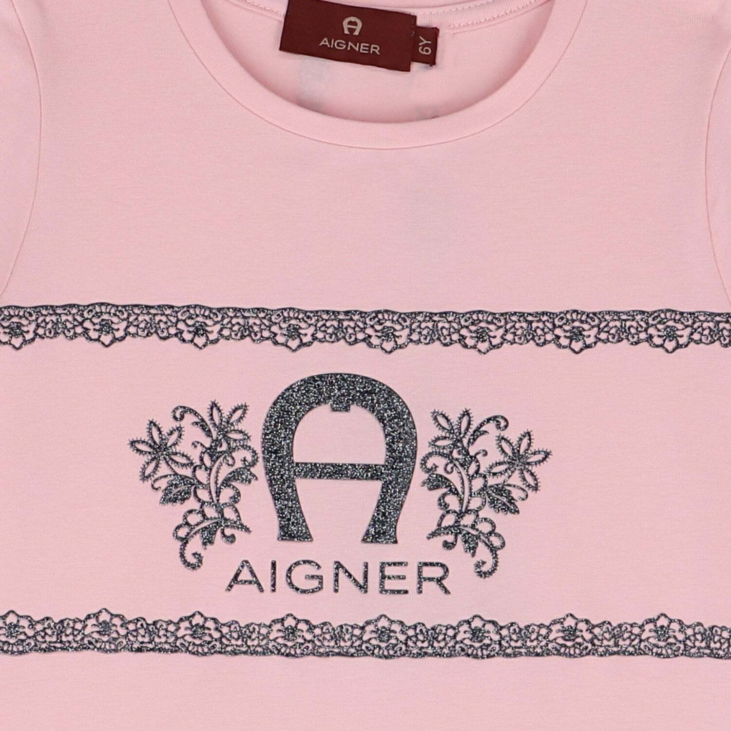 Girls Pink Logo T-Shirt, 1, hi-res