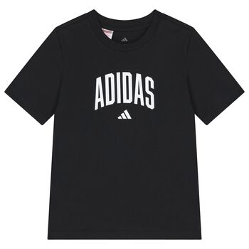 تيشيرت بالشعار باللون الاسود 