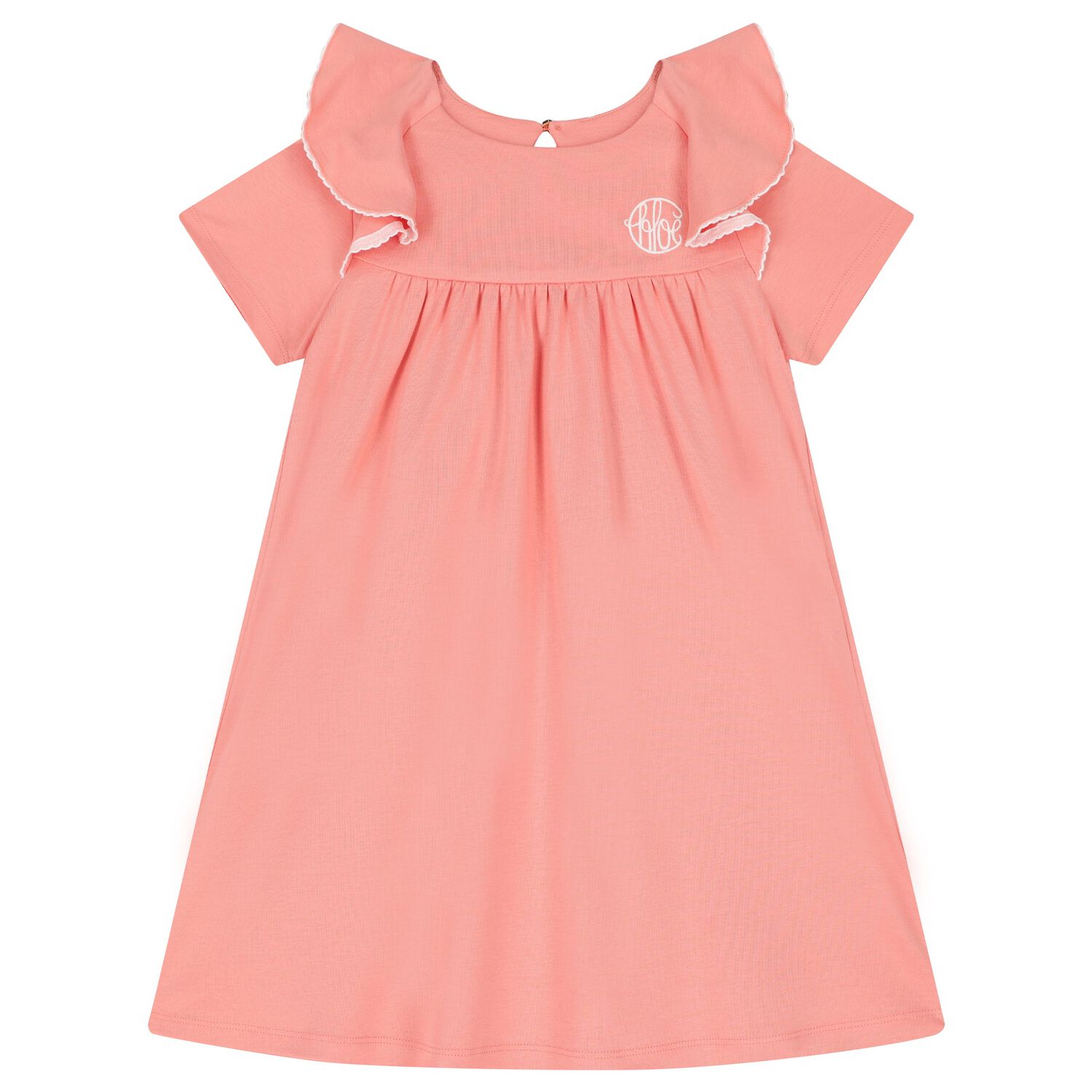 Girls Pink Logo Dress, 2, hi-res