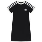 Girls Black Logo Dress, 1, hi-res