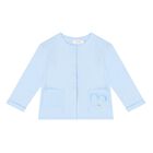 Baby Boys Ivory & Blue Tracksuit Set, 2, hi-res