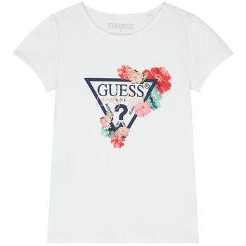 Girls White Logo T-Shirt