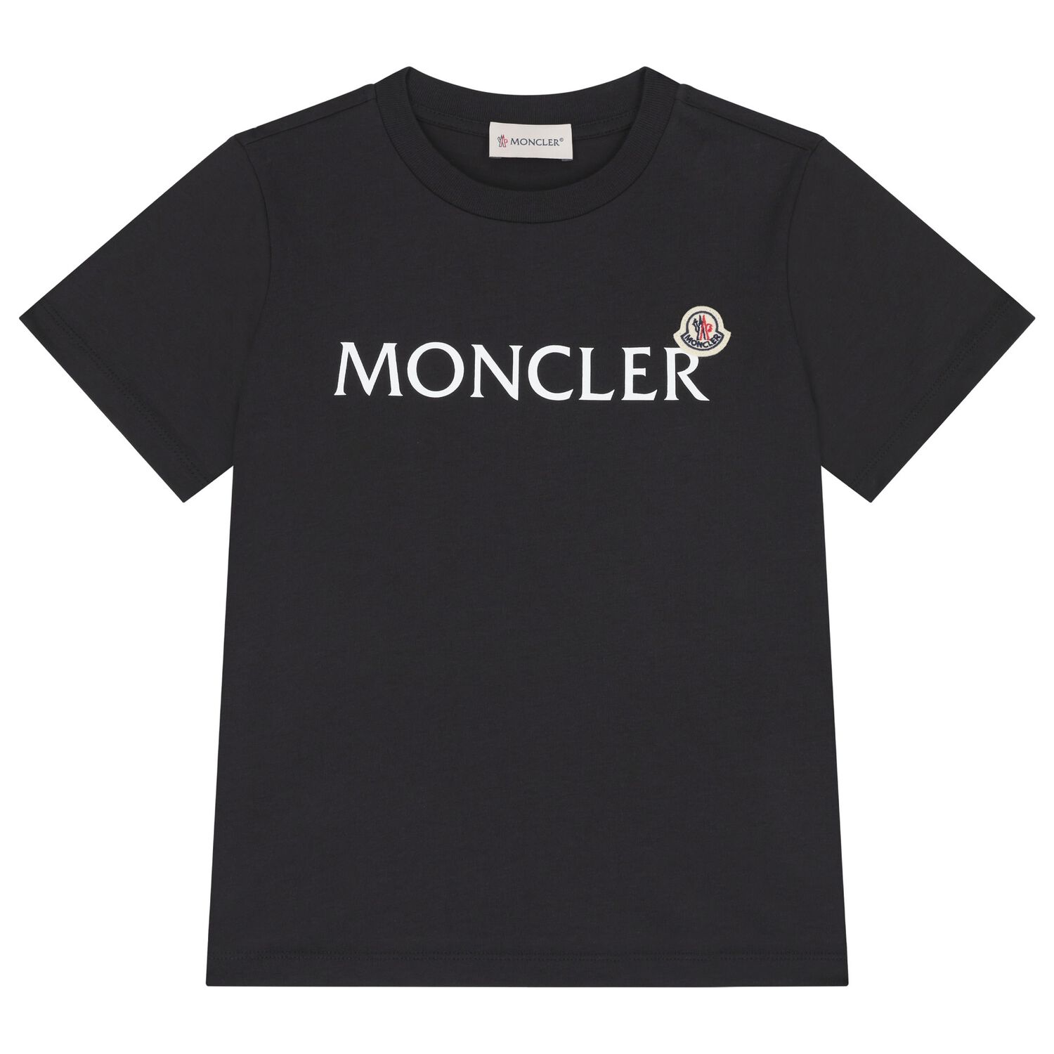 تي شيرت أسود بشعار للأولاد, 1, hi-res image number null