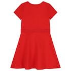 Girls Red Logo Dress, 1, hi-res