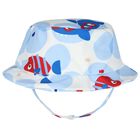 Baby Boys Blue & White Octopus Swim Shorts Set, 1, hi-res