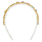 Girls White Floral Embellished Headband, 1, hi-res