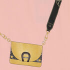 تيشيرت بنات بالشعار طبعة حقيبة باللون الوردى, 1, hi-res