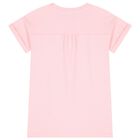 فستان وردي بشعار الدب تيدى للبنات, 4, hi-res