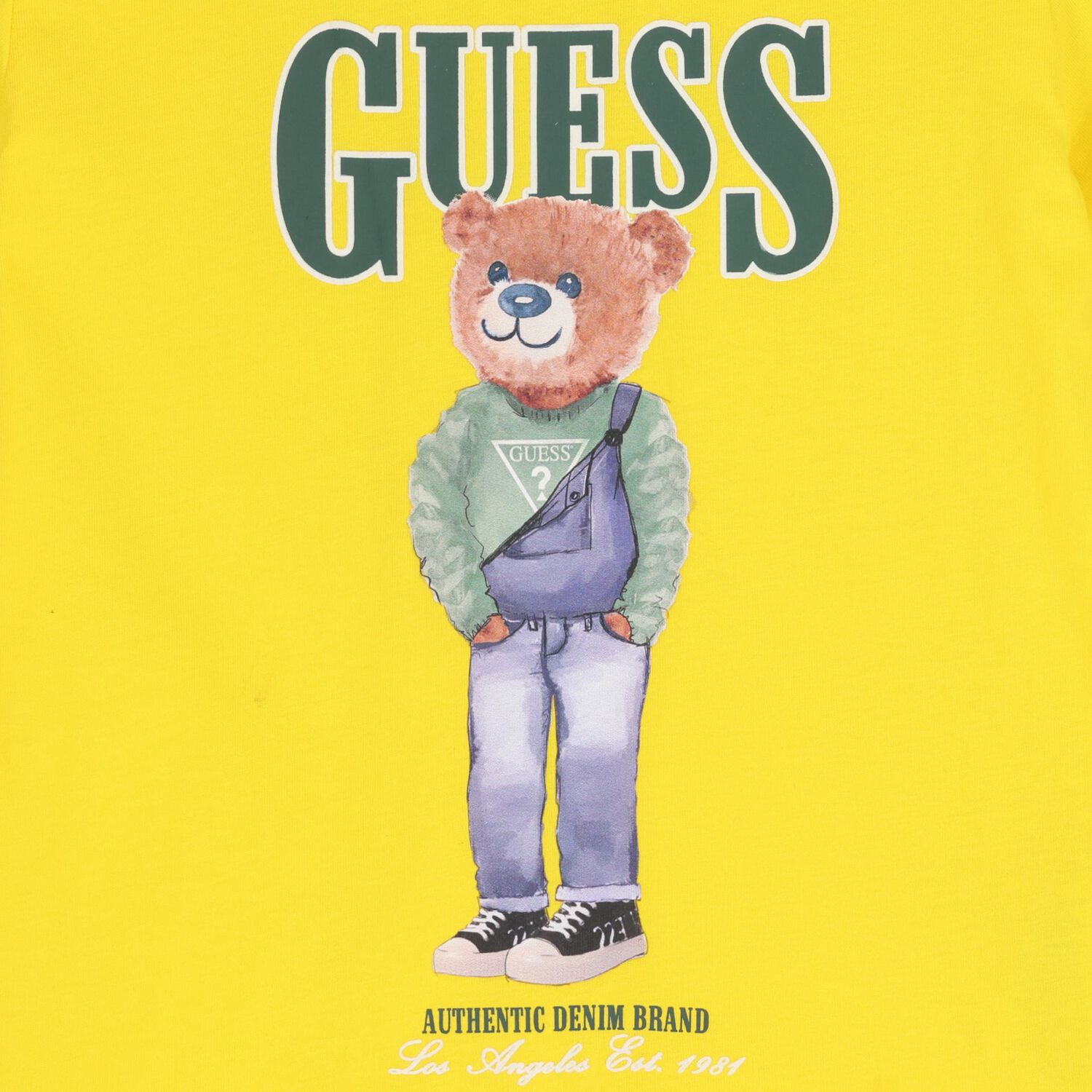 تشيرت اولاد  بشعار تيدي بير باللون الاصفر , 7, hi-res