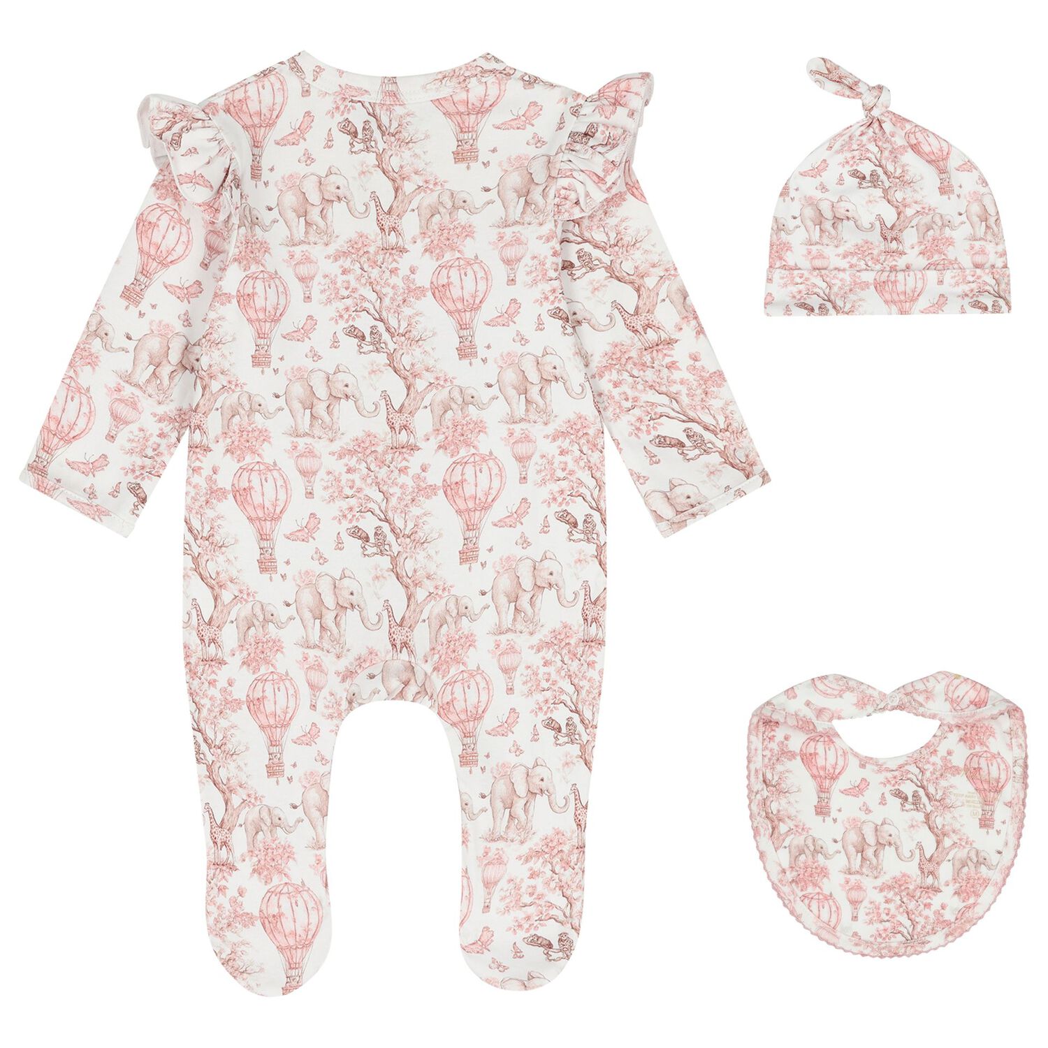 مجموعة هدايا بيبي جرو باللونين الأبيض والوردي من أفريقيا للبنات, 1, hi-res