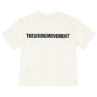 تيشيرت باللون عاجي بقصّة واسعة من الجلد الناعم بالشعار , 2, hi-res