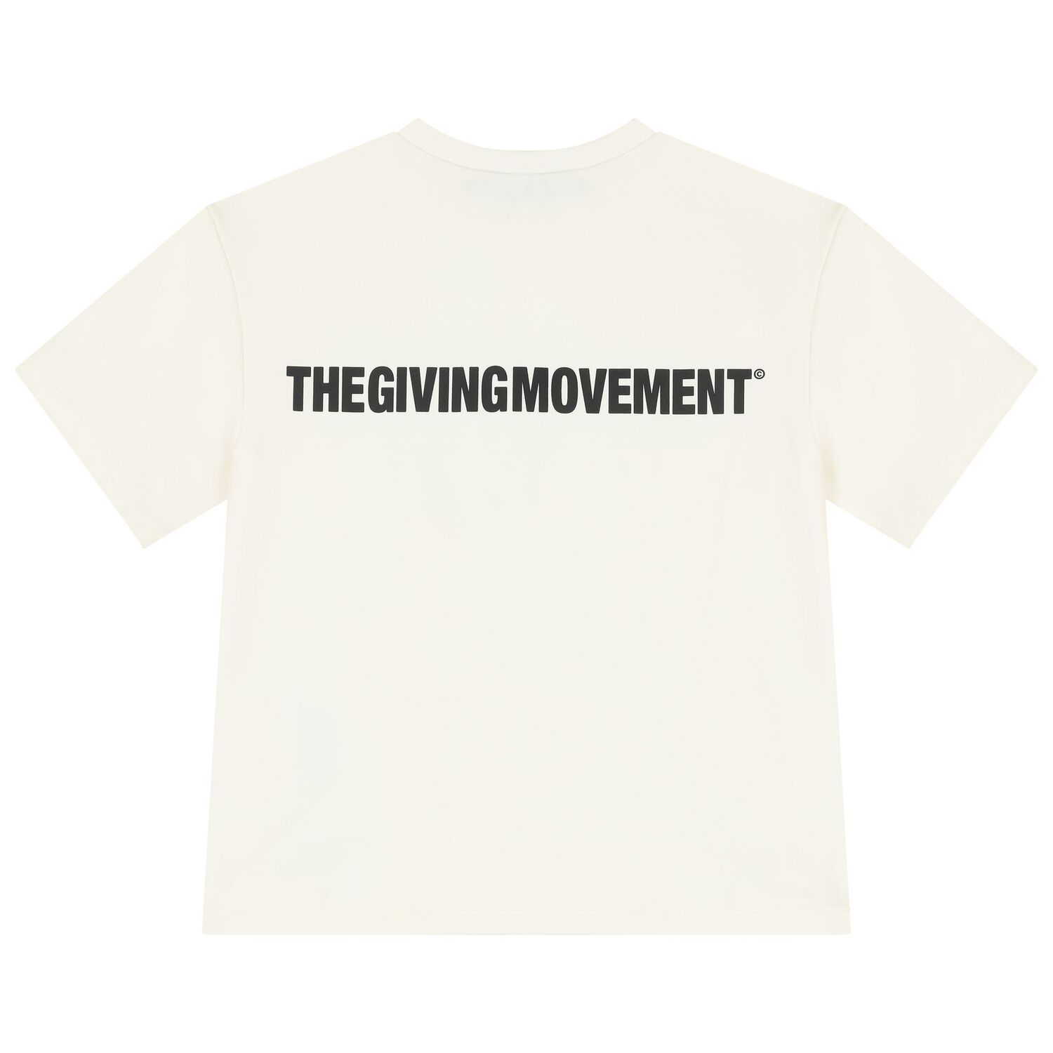 تيشيرت باللون عاجي بقصّة واسعة من الجلد الناعم بالشعار , 2, hi-res image number null