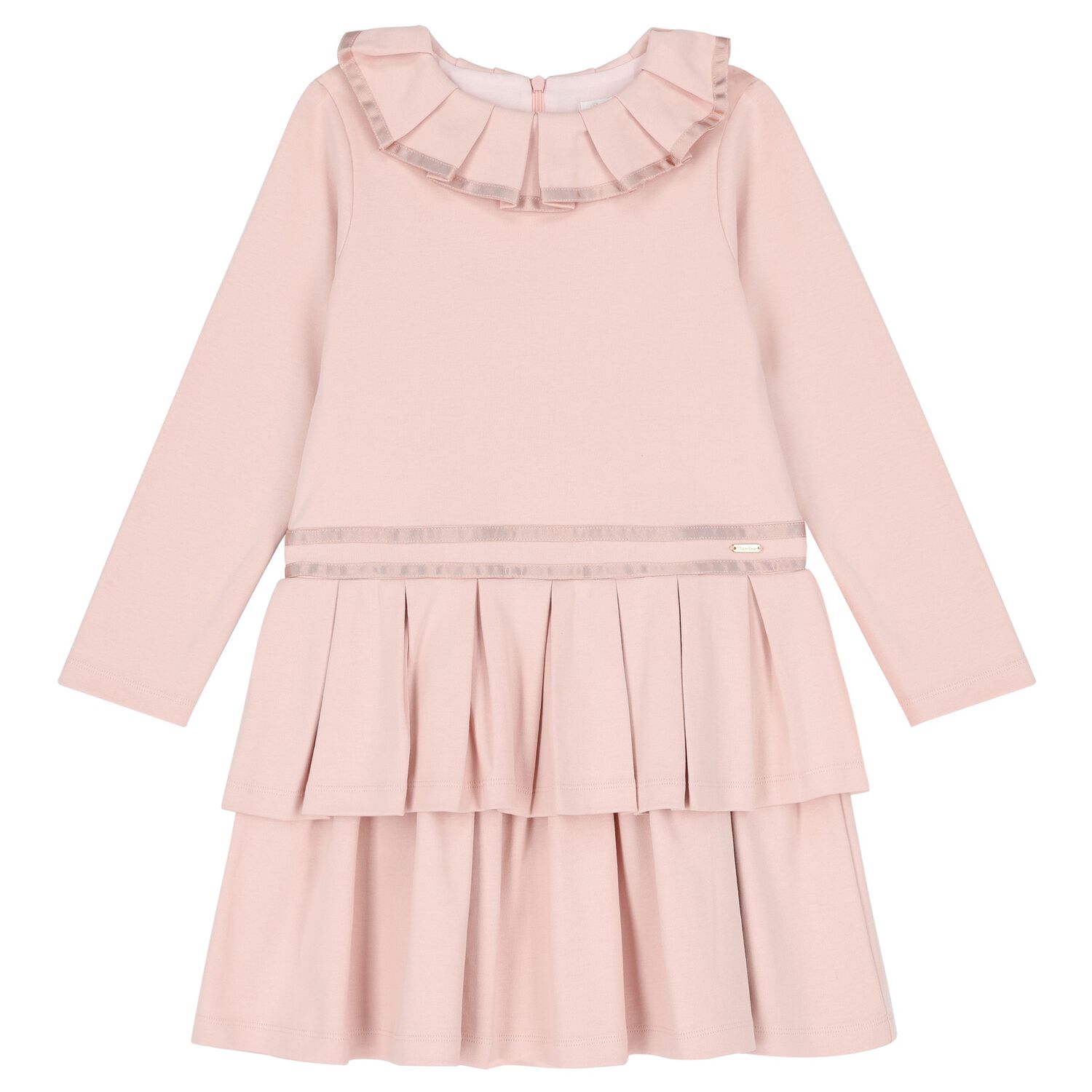 Girls Pink Pleated Dress, 1, hi-res image number null