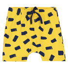 طقم شورت باللون الأبيض والأصفر للأولاد, 1, hi-res