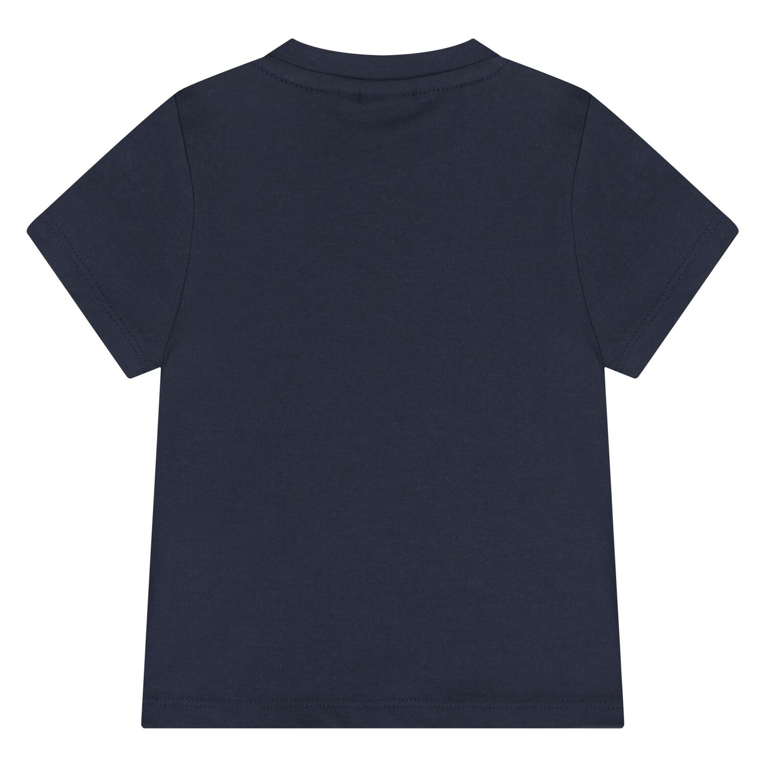Younger Boys Navy Blue Logo T-Shirt, 2, hi-res
