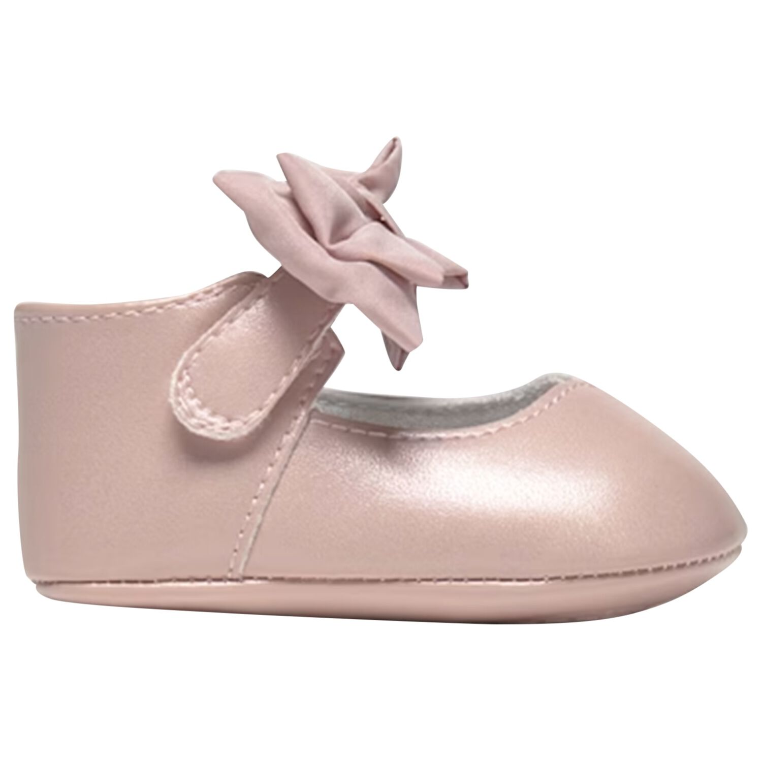 Baby Girls Pink Bow Pre Walker Shoes, 4, hi-res image number null