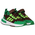 Boys Brown & Green Minecraft Pro Trainers, 1, hi-res