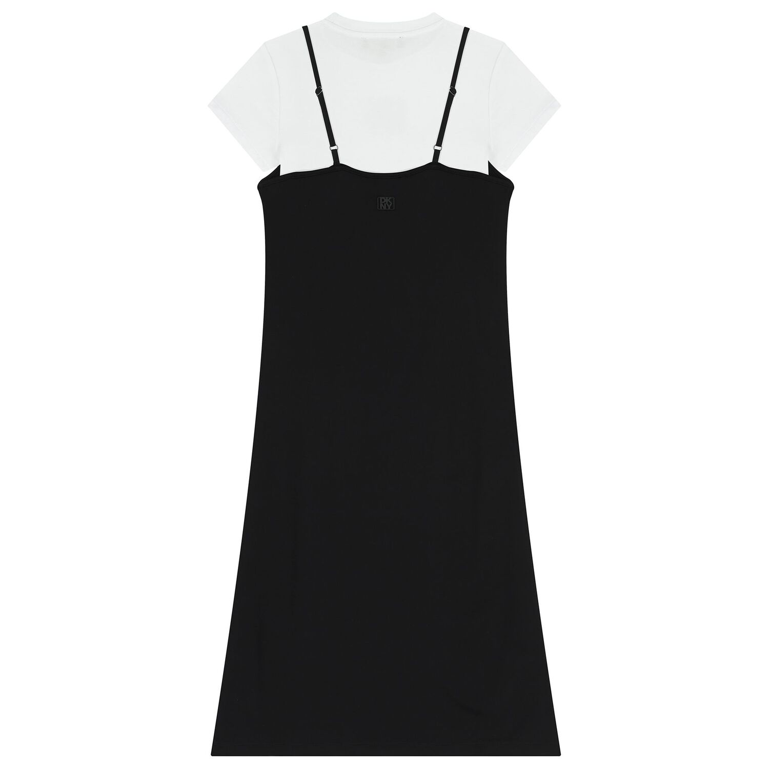 Girls Mini Me White & Black Logo Dress Set, 1, hi-res