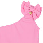 بدلة سباحة تول بحمالة واحدة باللون الوردي للبنات, 1, hi-res