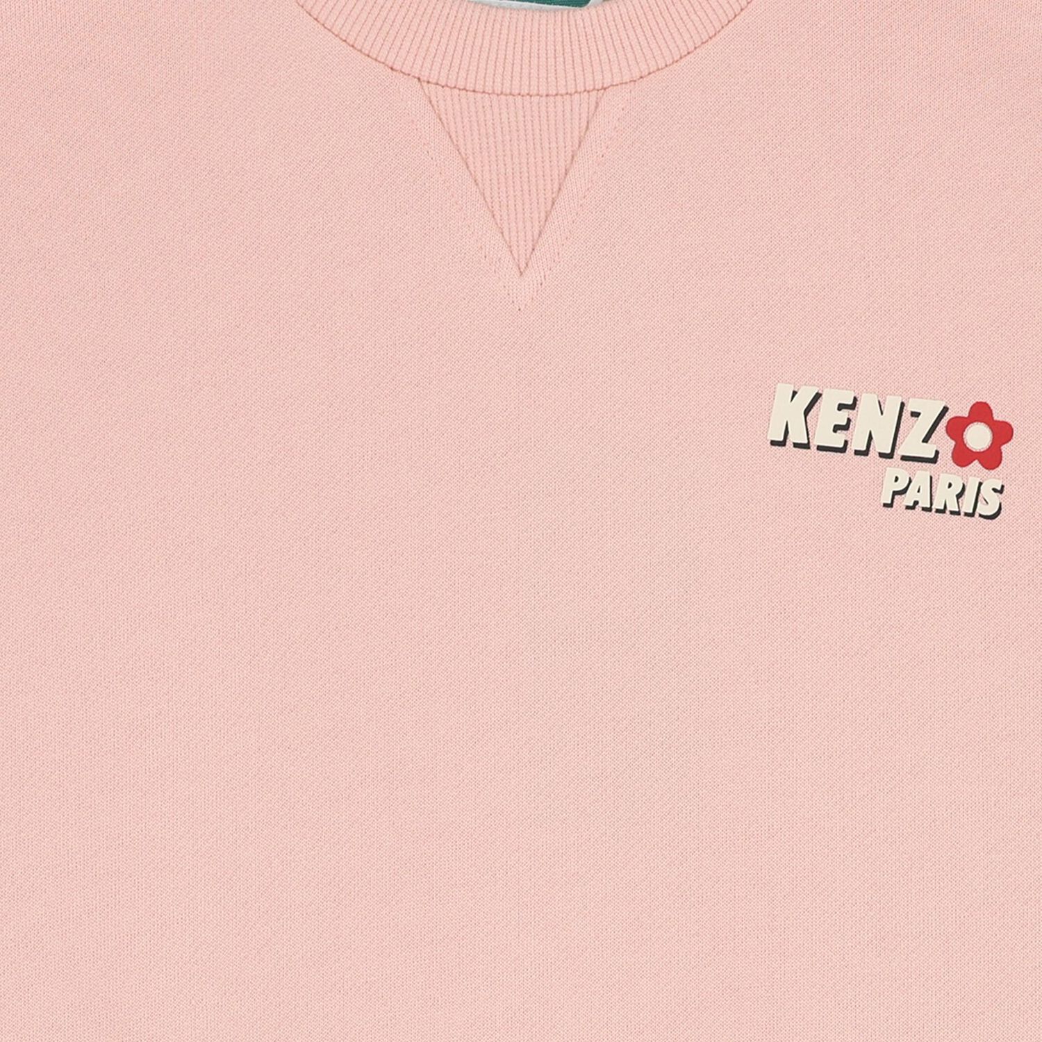 فستان وردي بشعار للبنات, 1, hi-res