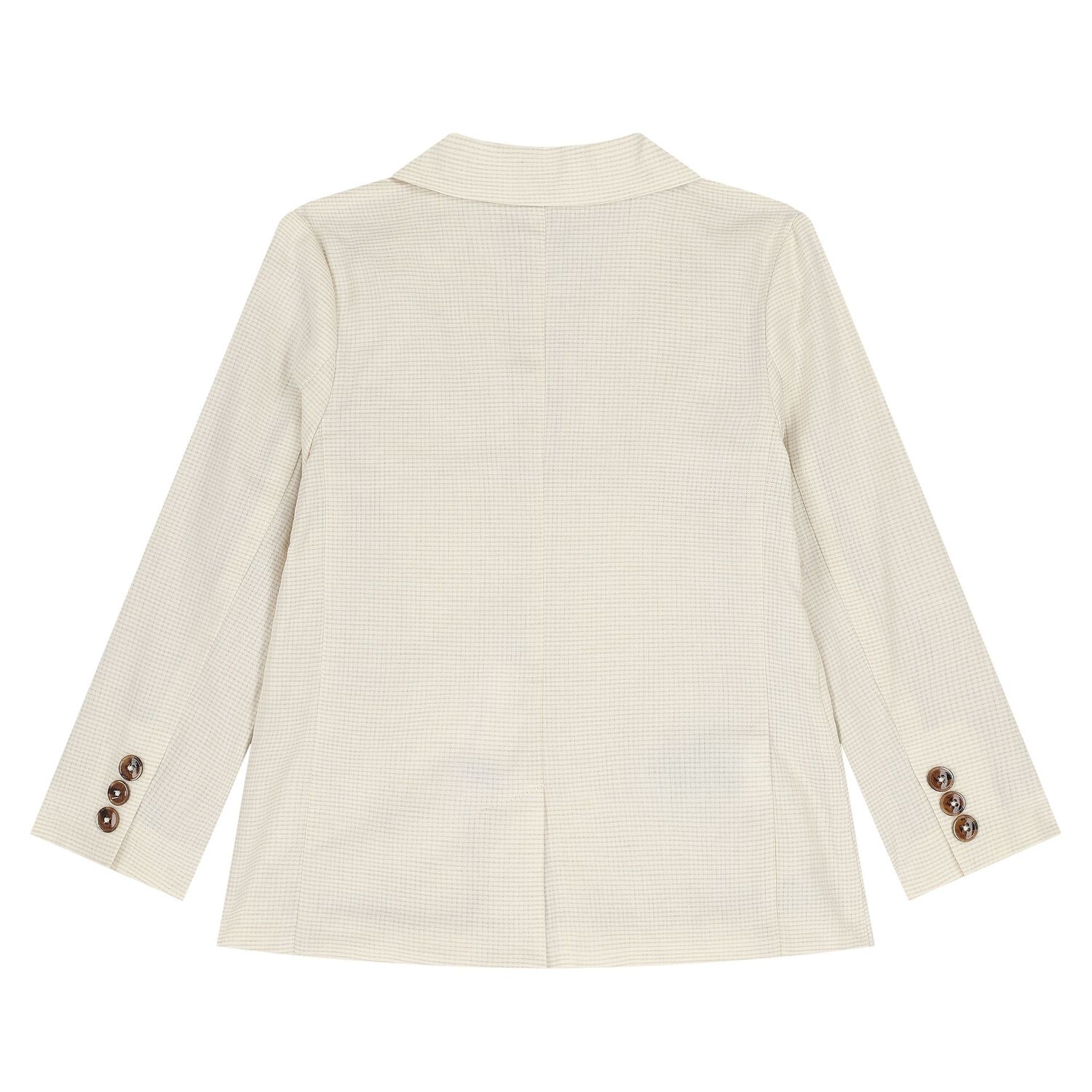 بليزر باللون البيج كاروهات للأولاد, 1, hi-res